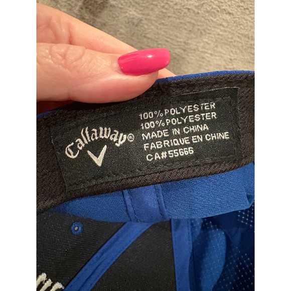 Callaway Tour Authentic Golf Hat Blue Rogue Chrome Soft Odyssey Adjustable Cap - Picture 7 of 8